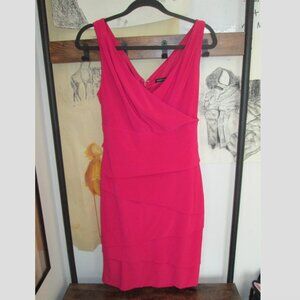 Magenta cocktail dress / White House Black Market / Size 12